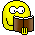 Yellow reading face.